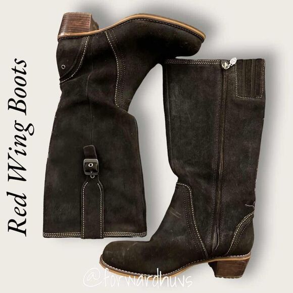 Red Wing Boots Brown Suede Size 7.5 D - Picture 5 of 12